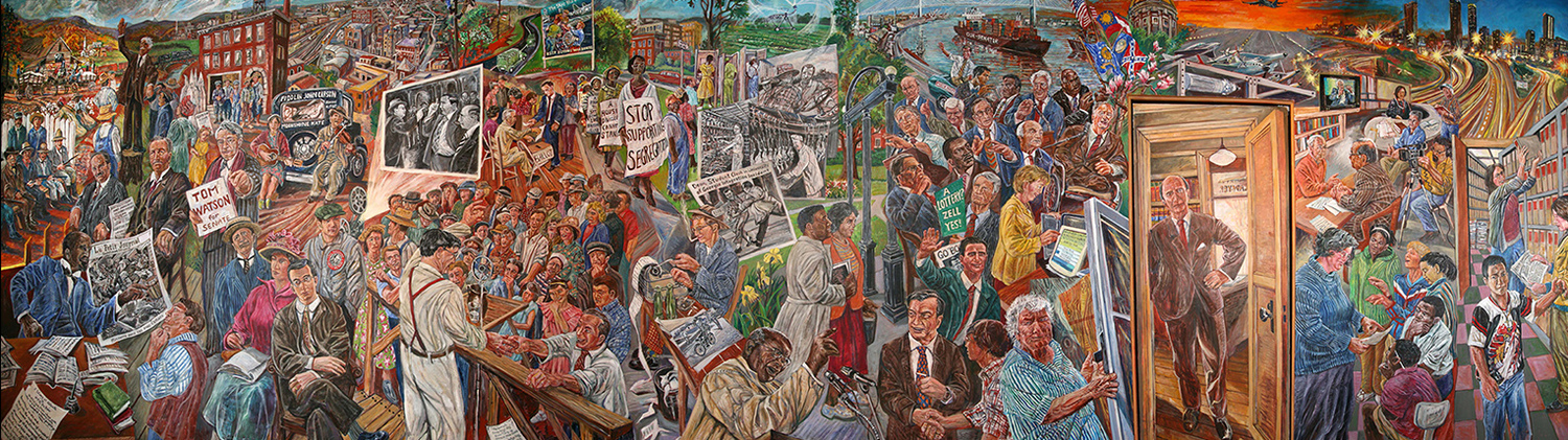 Art Rosenbaum, Doors, 2011-12, Acrylic, 108″ x 360″, Richard B. Russell Special Collections Library, University of Georgia 